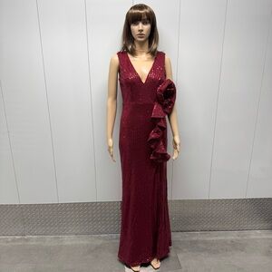 ♥️NEW! STUNNING RED SEQUIN EVENING GOWN